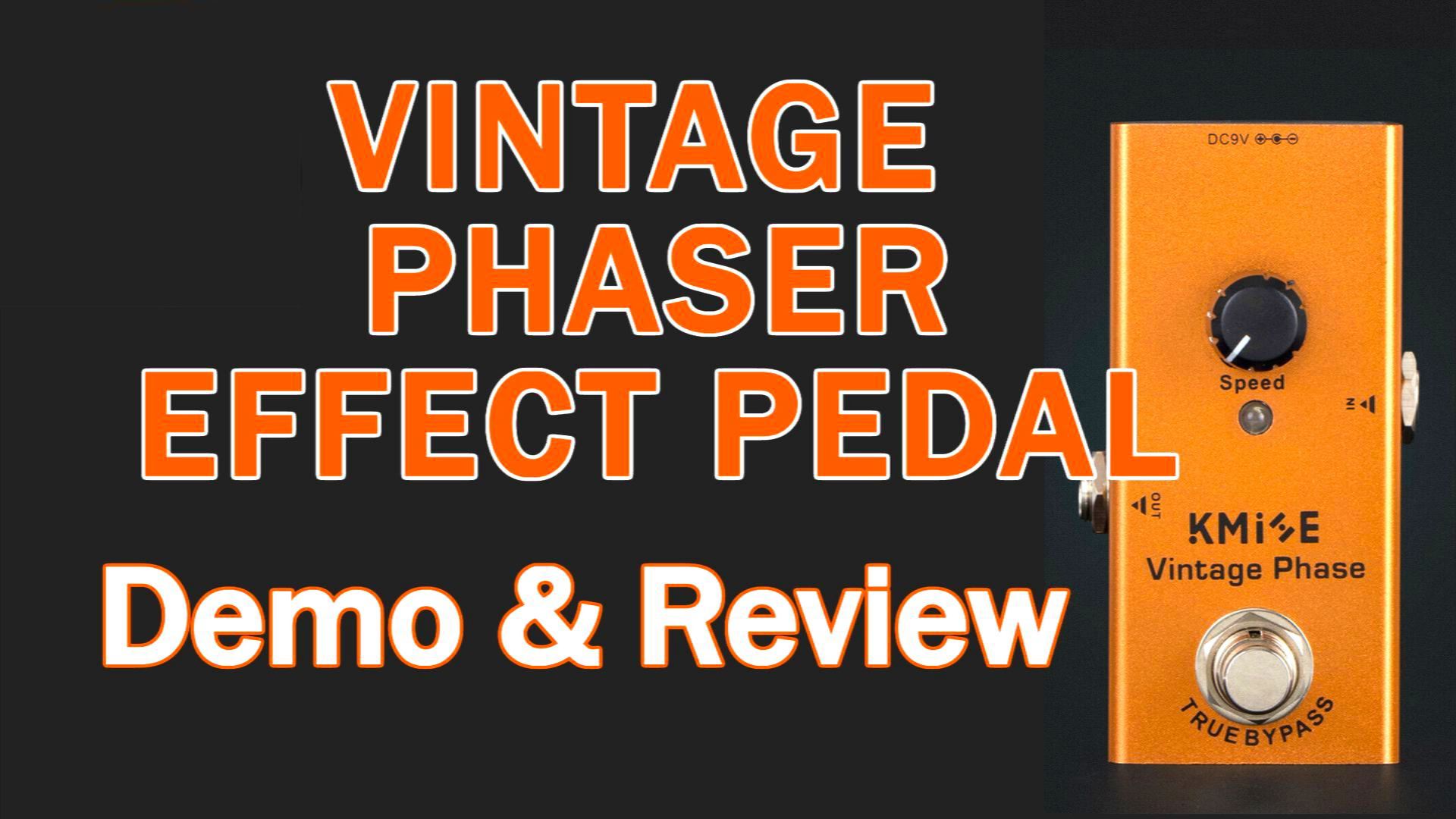 Watch Vintage Phase Electric Guitar Effects Pedal Mini True Bypass